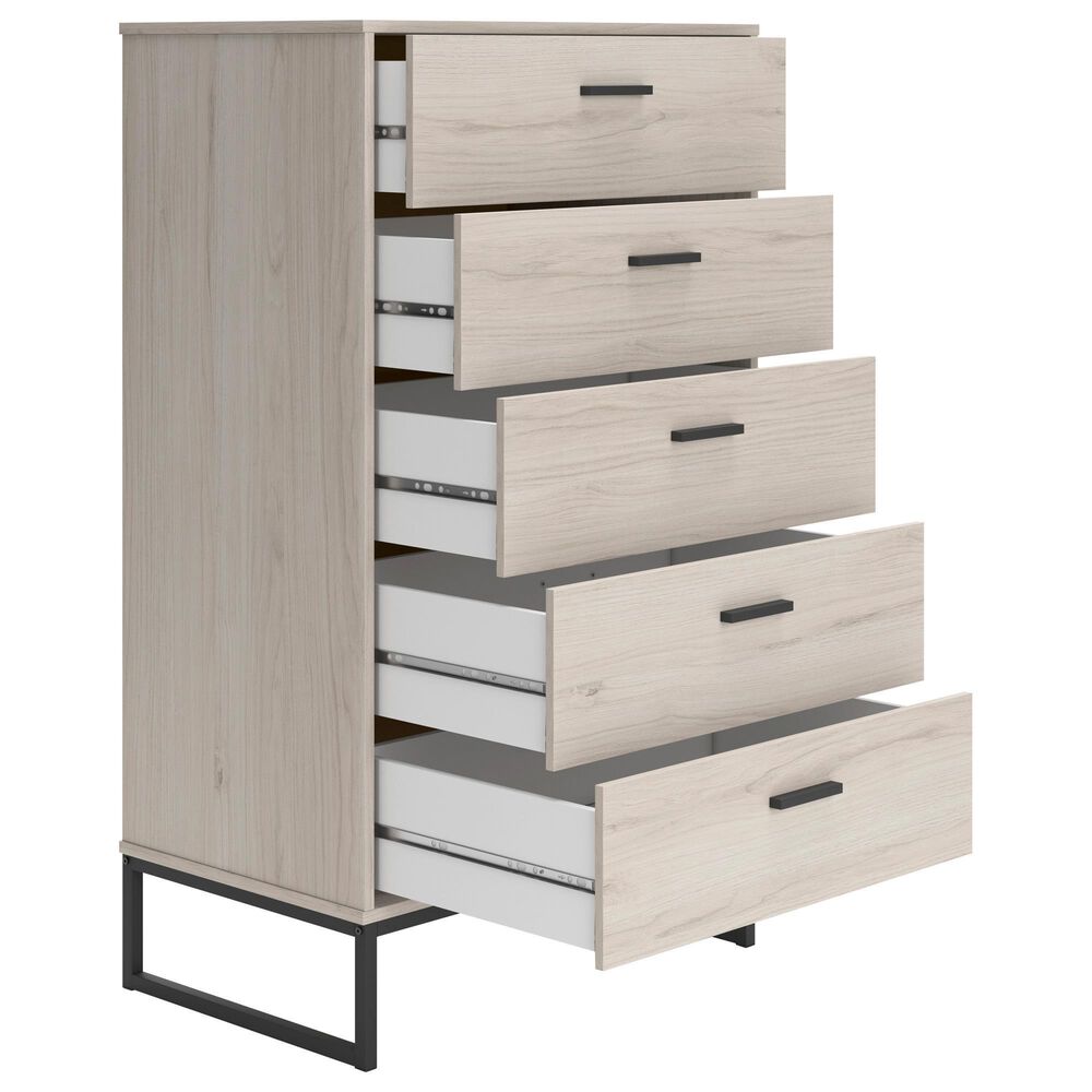 Ashley Socalle 5-Drawer Chest in Light Natural, , large