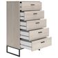Ashley Socalle 5-Drawer Chest in Light Natural, , large