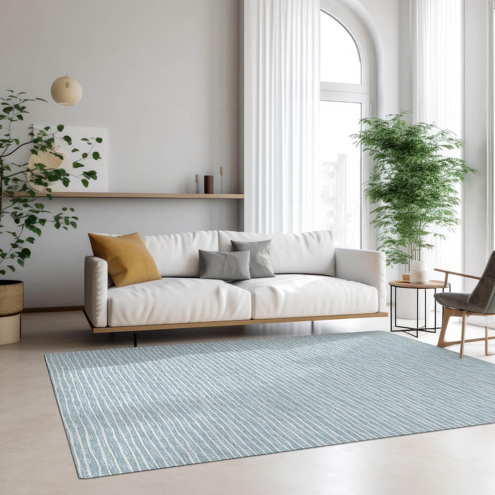 Dalyn Rug Company Laidley 8&#39; x 10&#39; Sky Blue Indoor/Outdoor Area Rug, , large