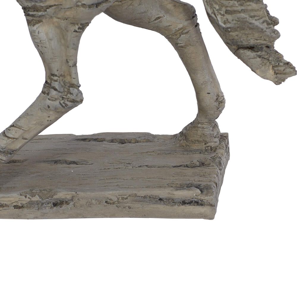 Maple and Jade 18&quot; Vintage Polystone Horse Sculpture in Beige, , large