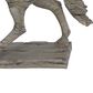 Maple and Jade 18" Vintage Polystone Horse Sculpture in Beige, , large