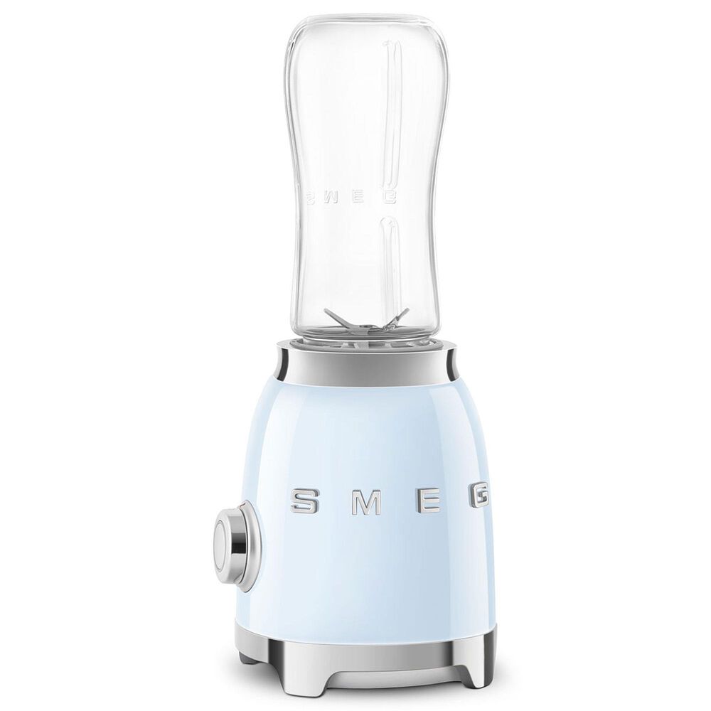 Smeg 2-Speed Personal Blender in Pastel Blue and Chrome, , large