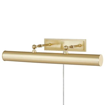 Mitzi Lighting Holly 3-Light Plug-In Picture Light in Aged Brass, , large
