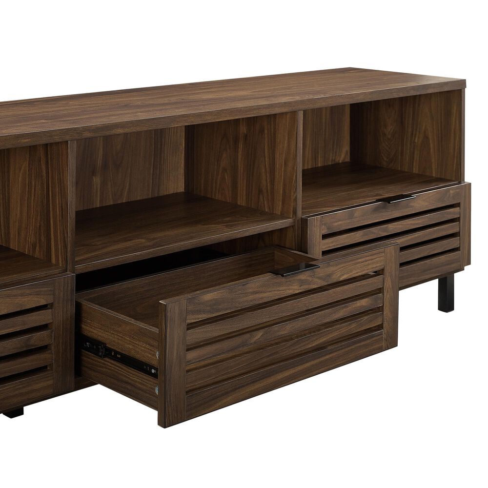 Walker Edison Jackson 70&quot; TV Console in Dark Walnut, , large