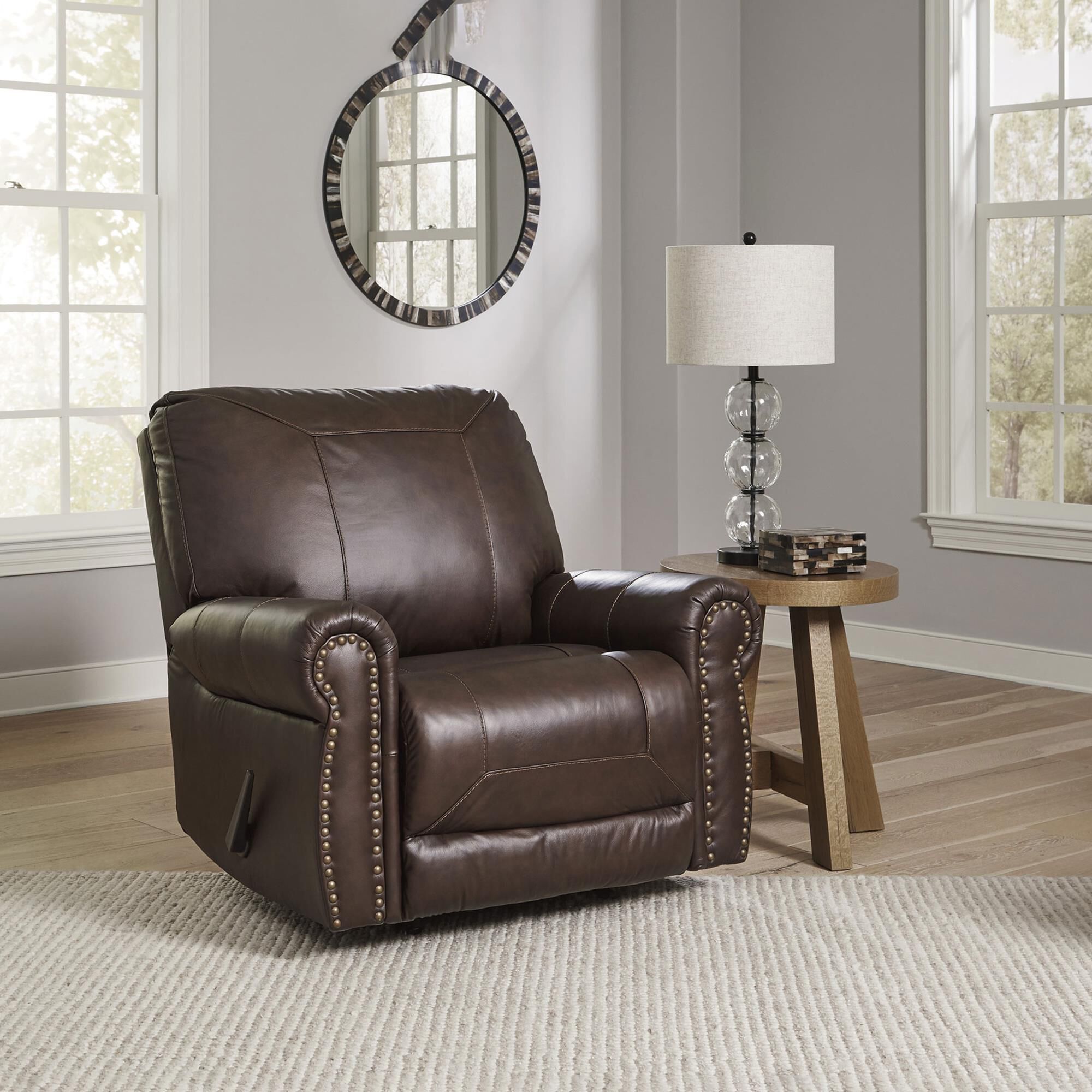 Ashley brown leather store recliner