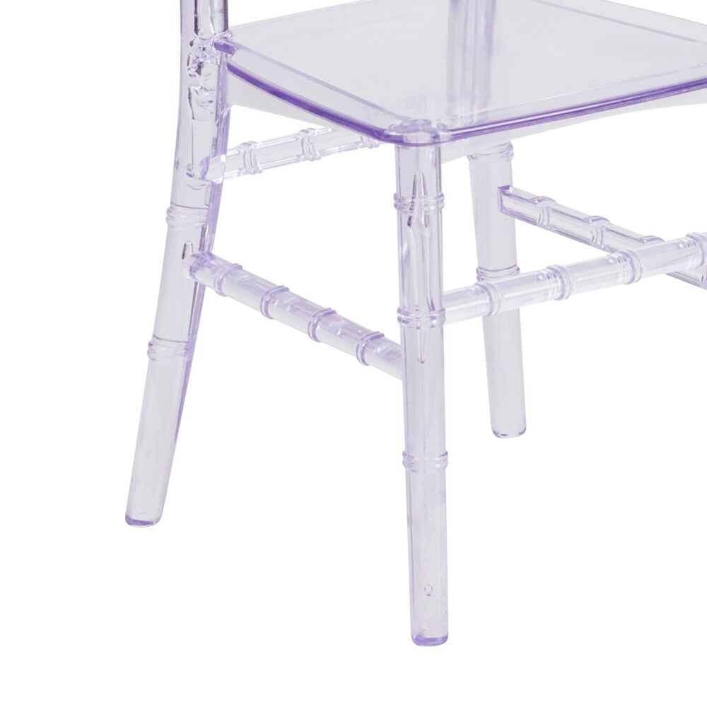 Flash Furniture Hercules Kids Chiavari Chair in Transparent Crystal, , large