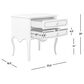 Jennifer Taylor Home Court Side Table in Soft White and Gold, , large