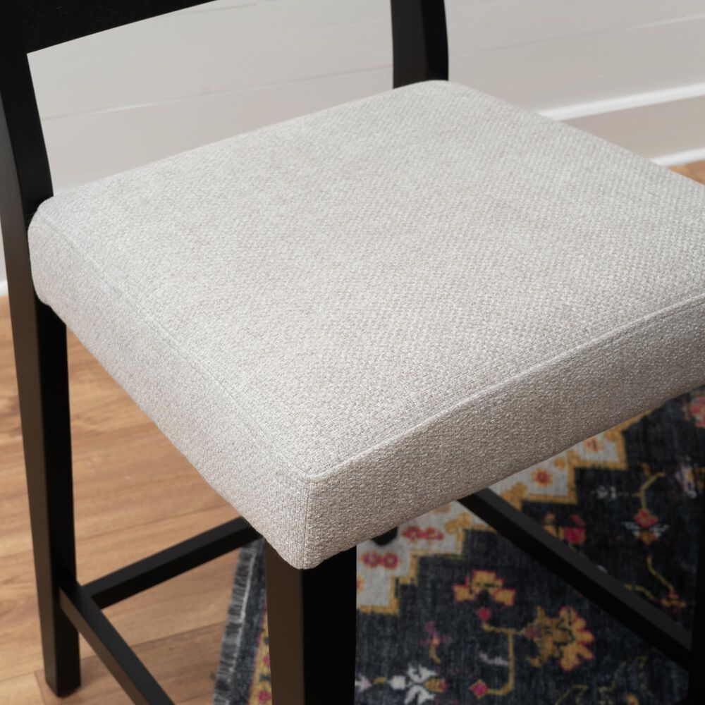 Linon Home Decor Cadence 5-Piece Counter Height Dining Set in Black Lacquer, , large