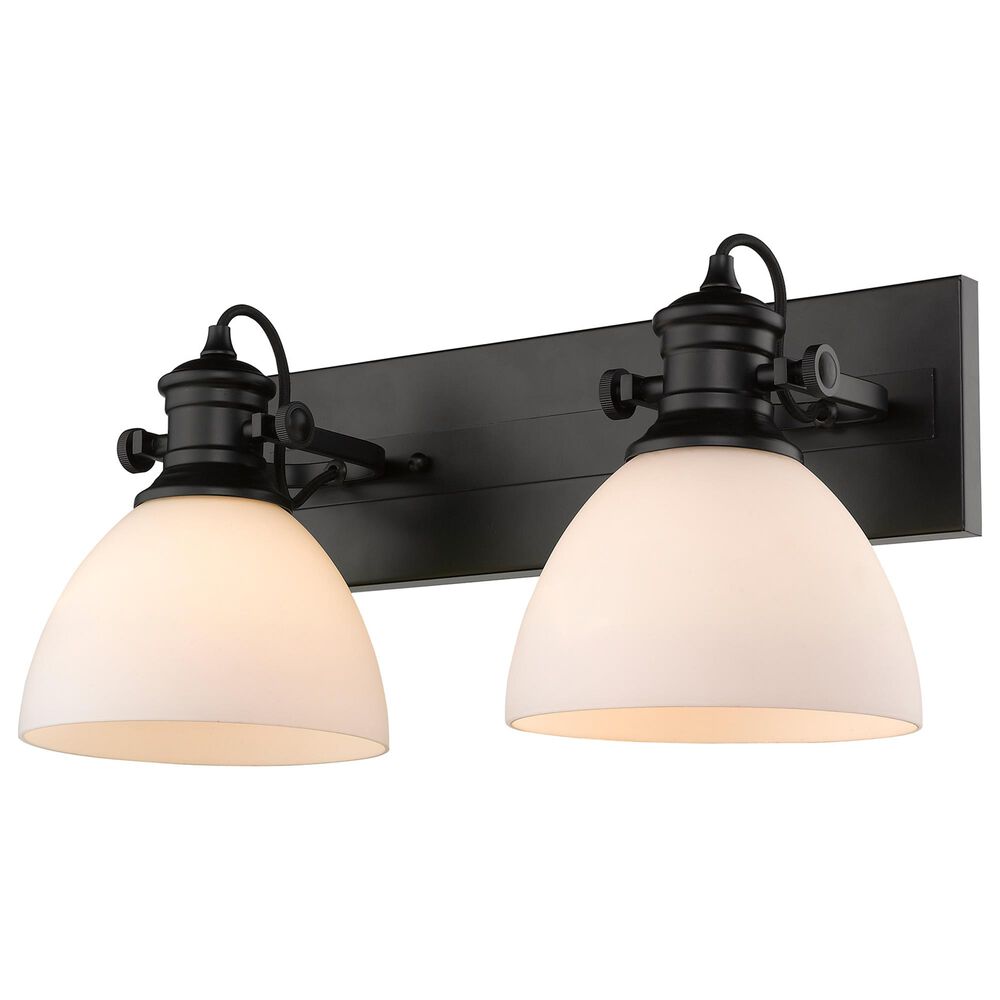 Golden Lighting Hines 2-Light Semi-Flush in Matte Black, , large