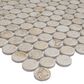 MS International Myrtle Sands 2" Round on 12" x 12" Porcelain Mosaic Sheet, , large