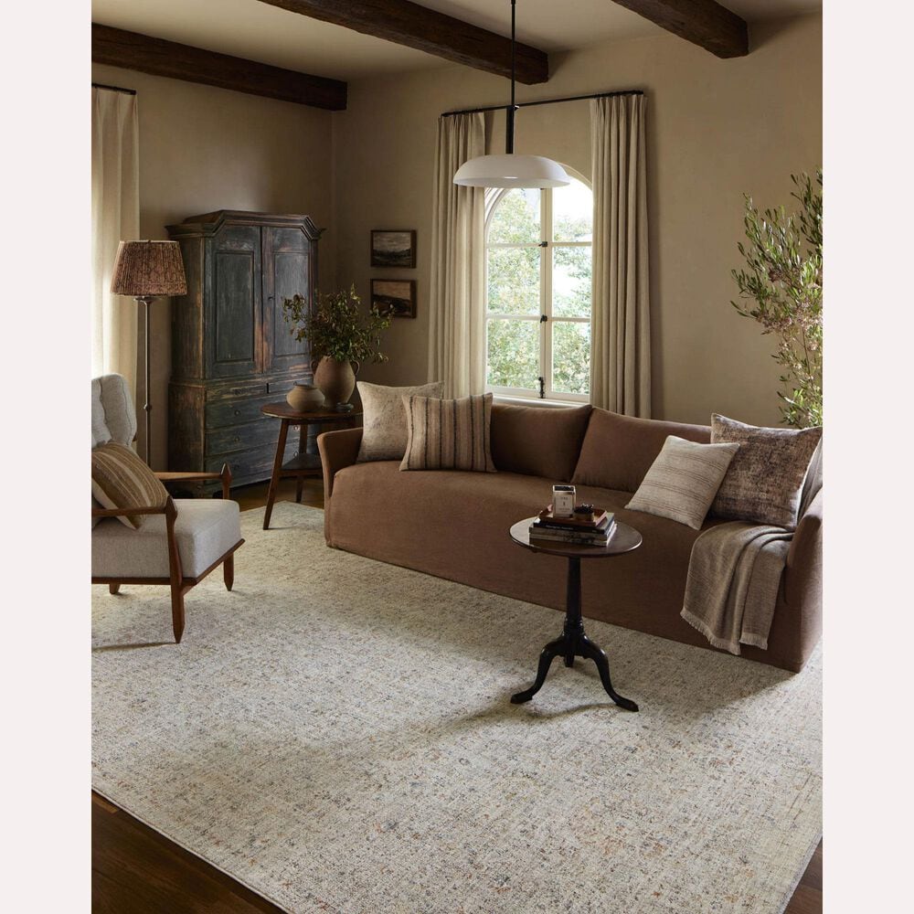 Amber Lewis x Loloi Honora Bone and Multicolor 3&#39;9&quot; x 5&#39;9&quot; Area Rug, , large