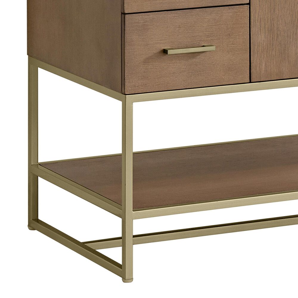 37B Mauri 48" Single Bathroom Vanity with Metal Base in Walnut Drift with High-Profile 4" White Composite Stone Top, , large
