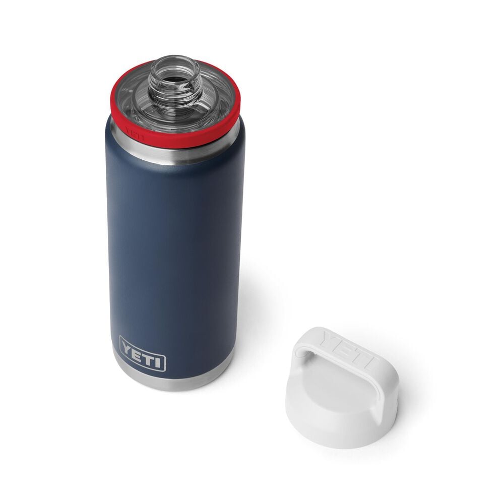 YETI Rambler 26 oz Bottle Chug in Patriotic Navy/Rescue Red/White, , large