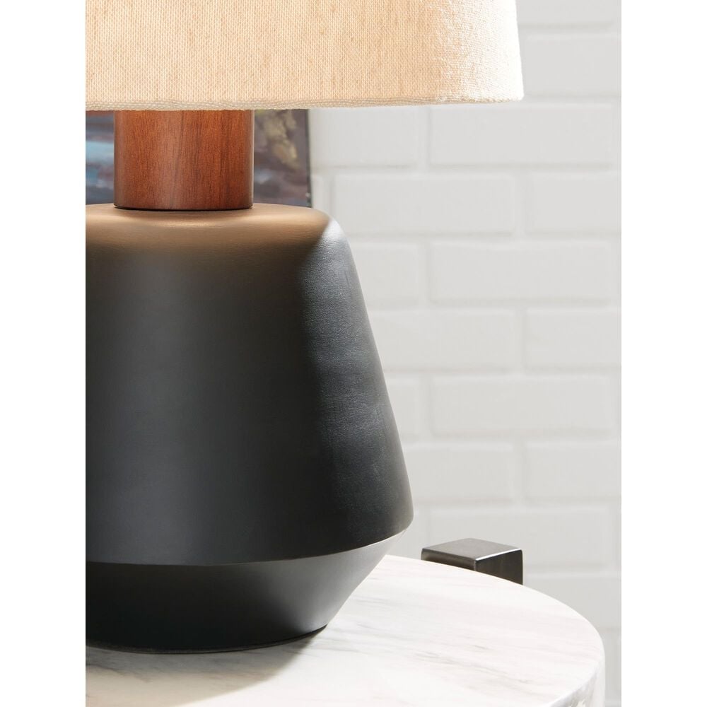 Ashley Ancel Table Lamp in Black and Brown, , large