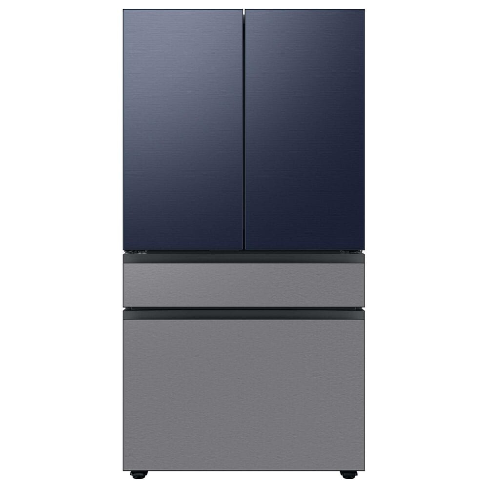 Samsung Bespoke Bespoke 4-Door French Door Refrigerator Middle Panel in Stainless Steel, , large