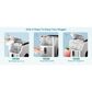 Euhomy 35 Lbs Portable Nugget Ice Maker with Automatic Cleaning in Silver, , large