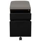 Valor Living Mobile File with Padded Seat in Black, , large