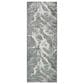 Feizy Azure Gray and Blue 2"10" x 7"10" Runner, , large