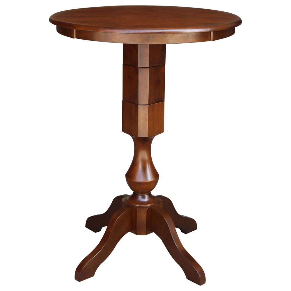 International Concepts 30" Traditional Casual Round Dining Table in Espresso, , large