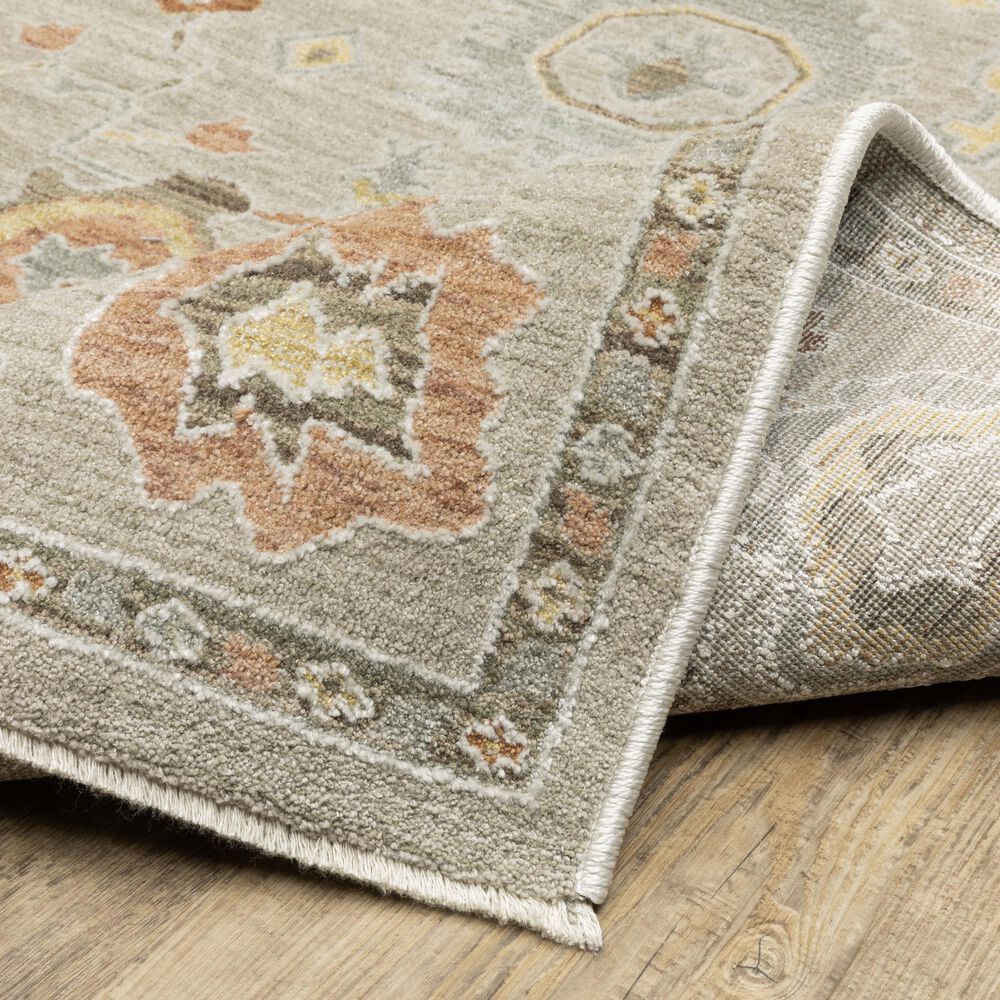 Oriental Weavers Keaton Grey and Multicolor 2'3" x 7'6" Runner, , large