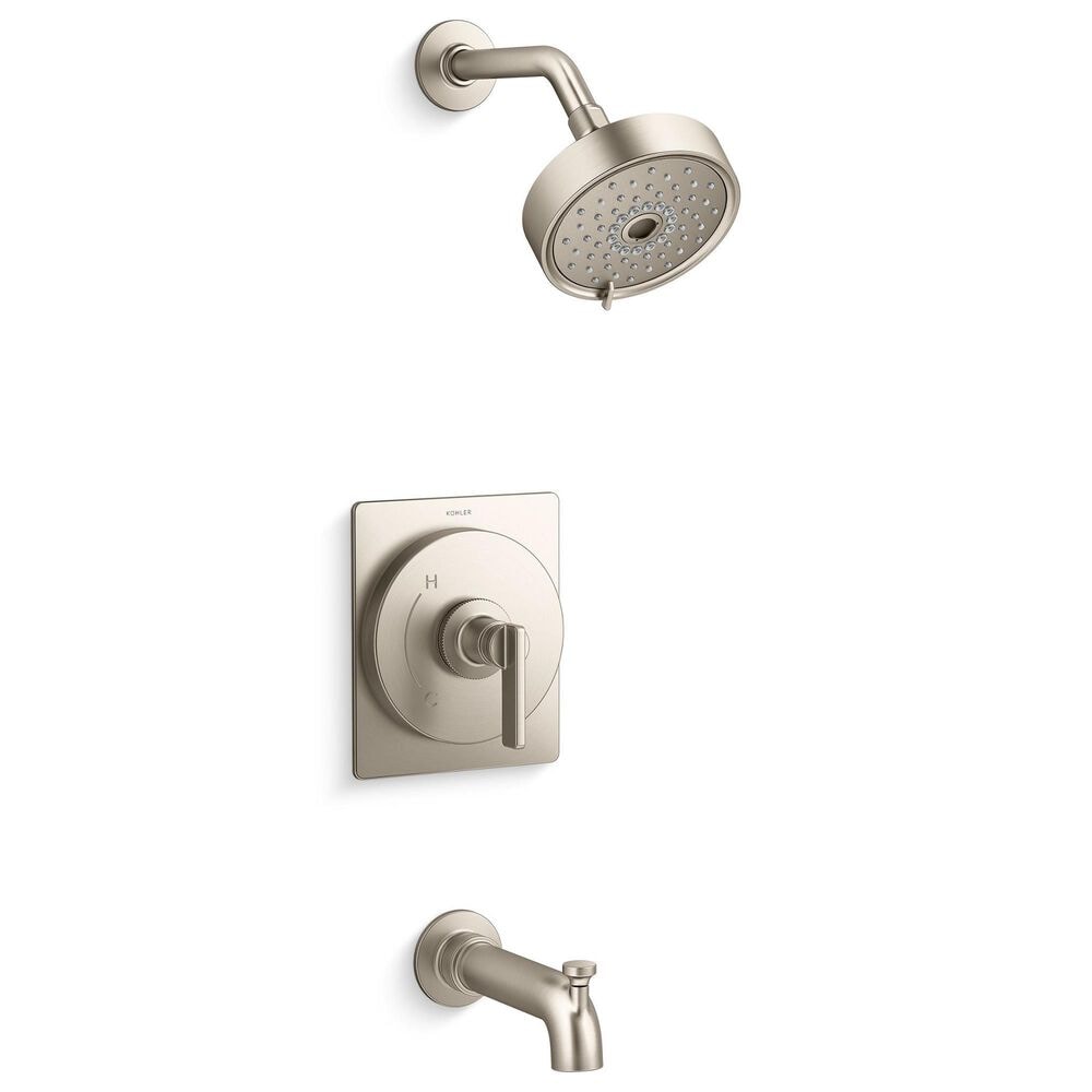 Kohler Castia Rite-Temp Bath and Shower Faucet Trim Kit with 2.5 gpm in Vibrant Brushed Nickel, , large