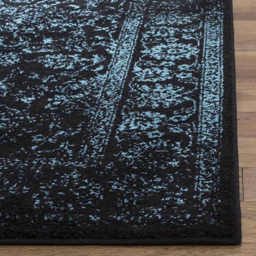Safavieh Adirondack ADR109K 2&#39;6&quot; x 8&#39; Black and Teal Runner, , large