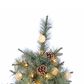 The Gerson Company 7.5" Pre-Lit Arcadia Fir Christmas Tree in Green, , large