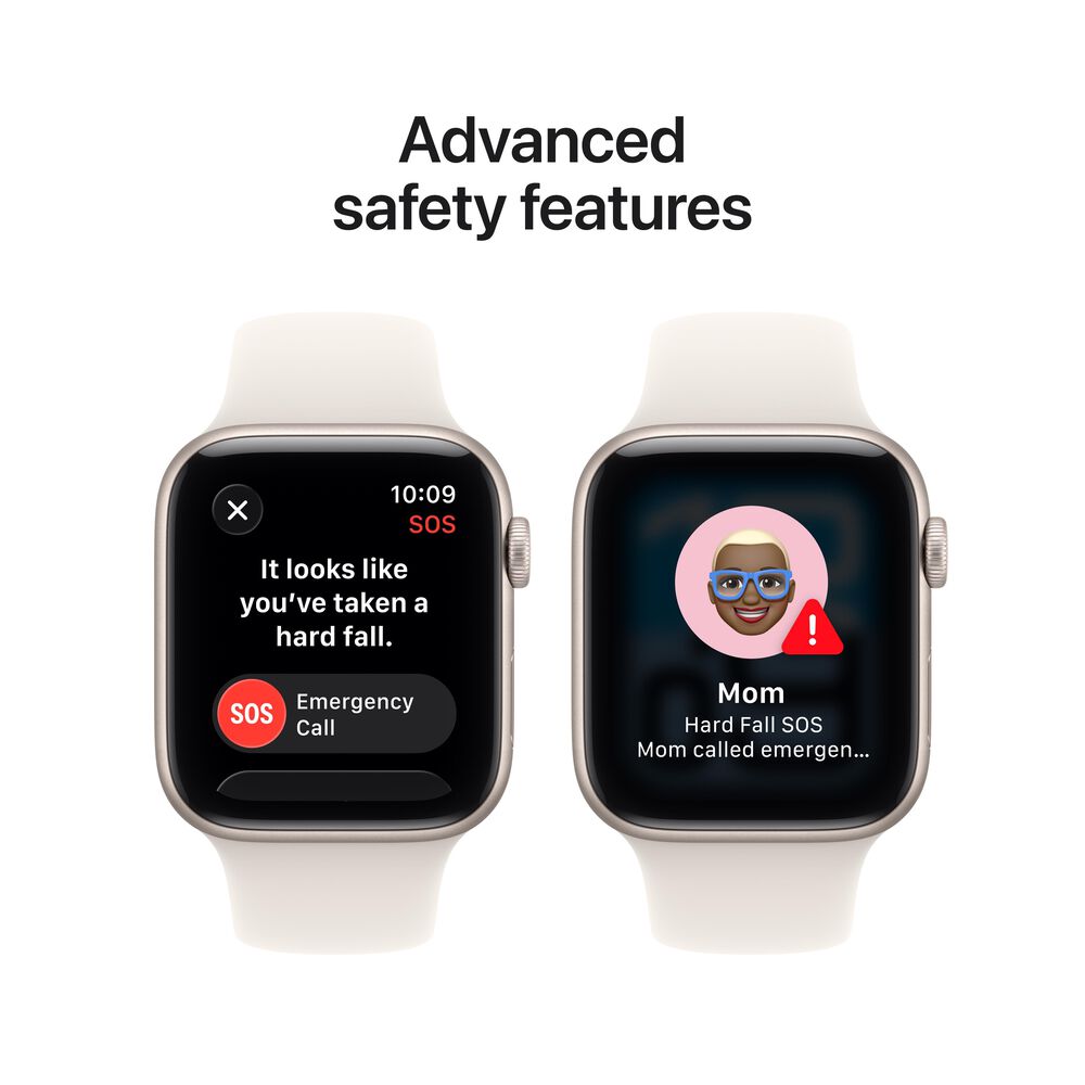 Apple Watch SE 3 &#40;GPS+Cellular&#41; 44mm Aluminum Case with Starlight Sport Band - M/L - Starlight - &#40;2025&#41;, , large