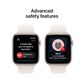 Apple Watch SE 3 (GPS+Cellular) 44mm Aluminum Case with Starlight Sport Band - M/L - Starlight - (2025), , large
