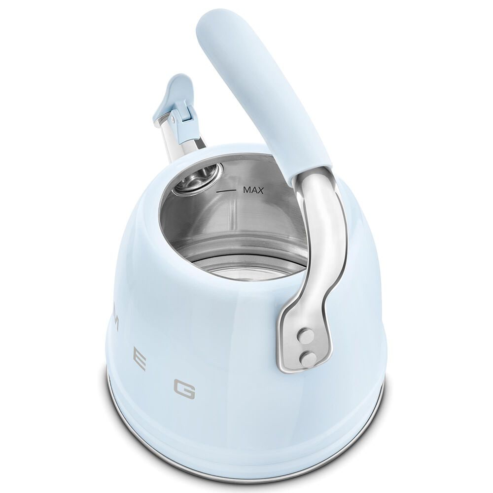 SMEG 2.3L 50&#39;s Style Stovetop Whistling Kettle in Pastel Blue, , large