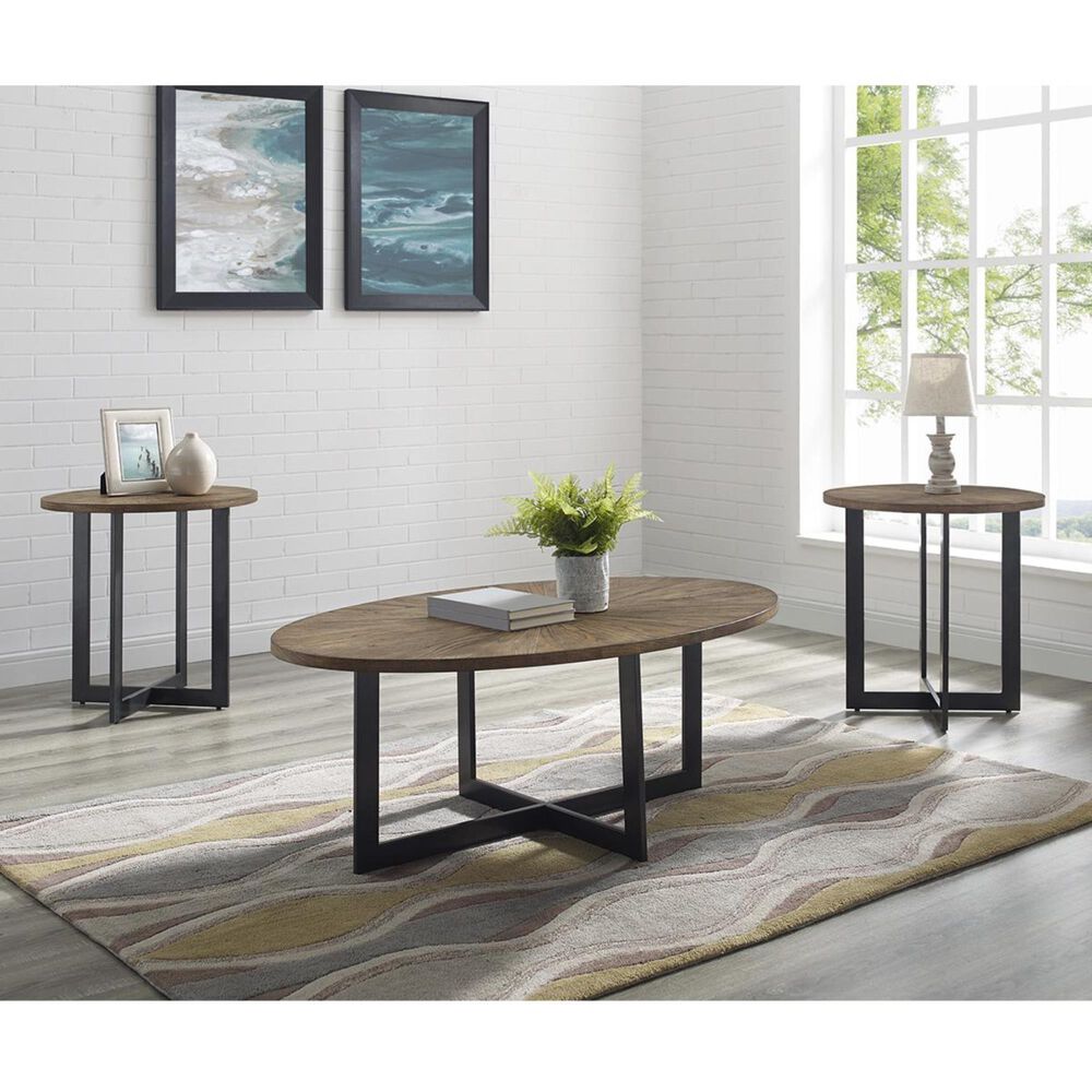 Crystal City Colton 3-Pack Table in Pecan, , large