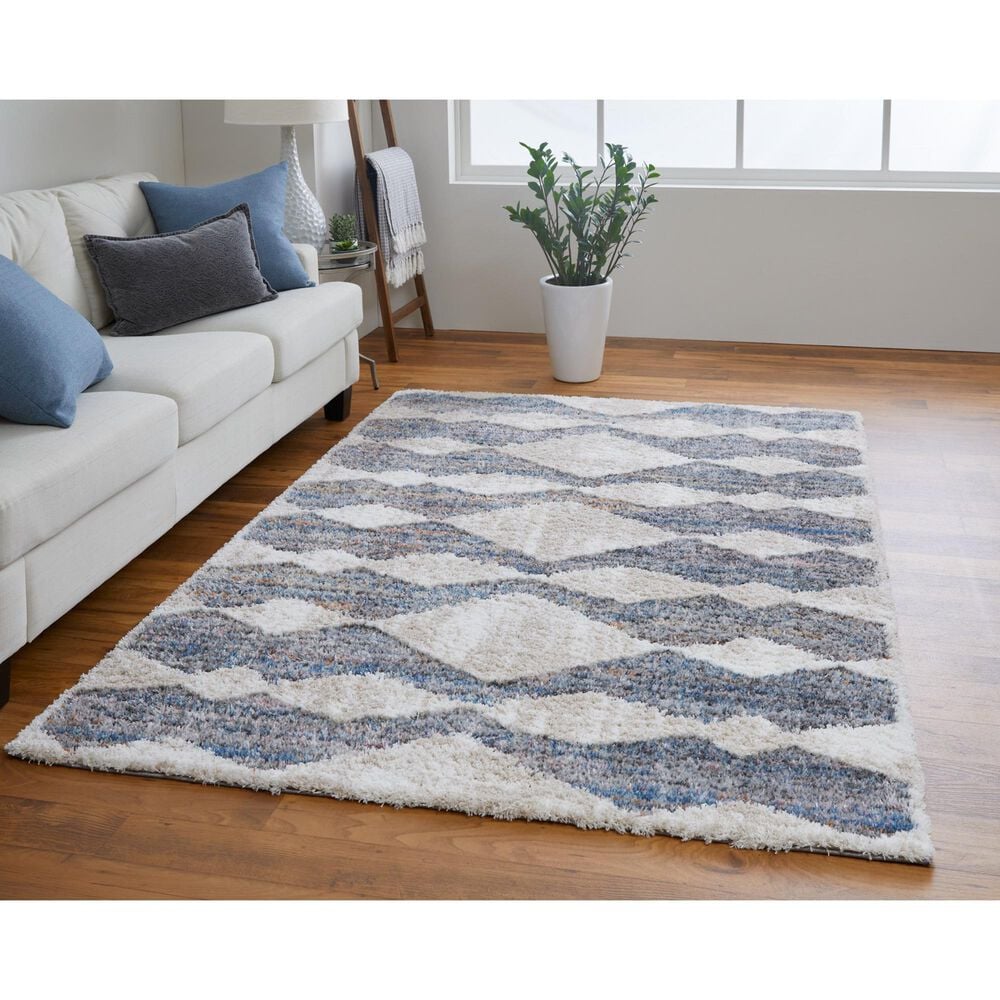 Feizy Mynka 39IFF 4&#39; x 6&#39; Gray and Multicolor Area Rug, , large