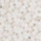 MS International Angora Tibi 1" Hexagon on 12" x 12" Marble Mosaic Sheet, , large