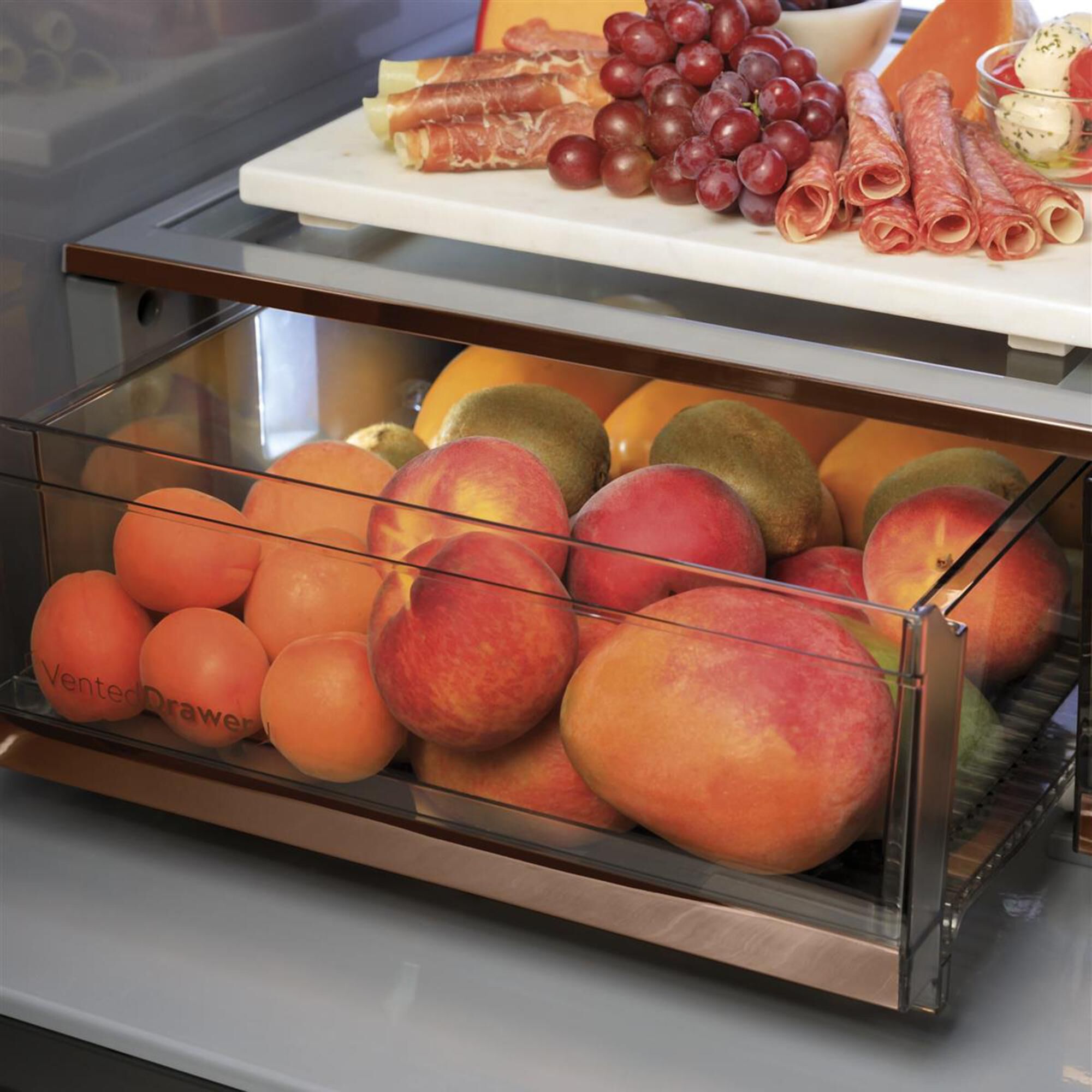 Cafe 27.8 Cu. Ft. Capacity 4-Door Smart French Door Refrigerator