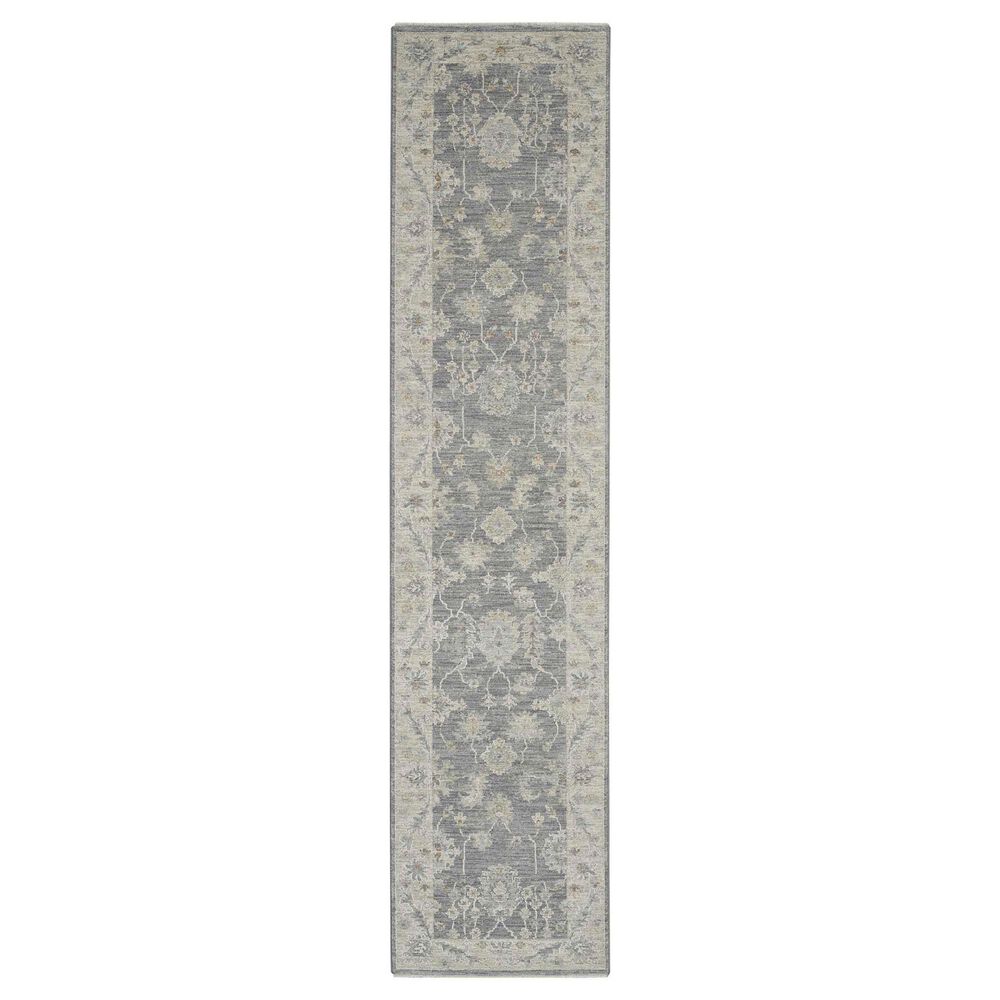 Nourison Infinite 2"3" x 10"2" Charcoal Runner, , large
