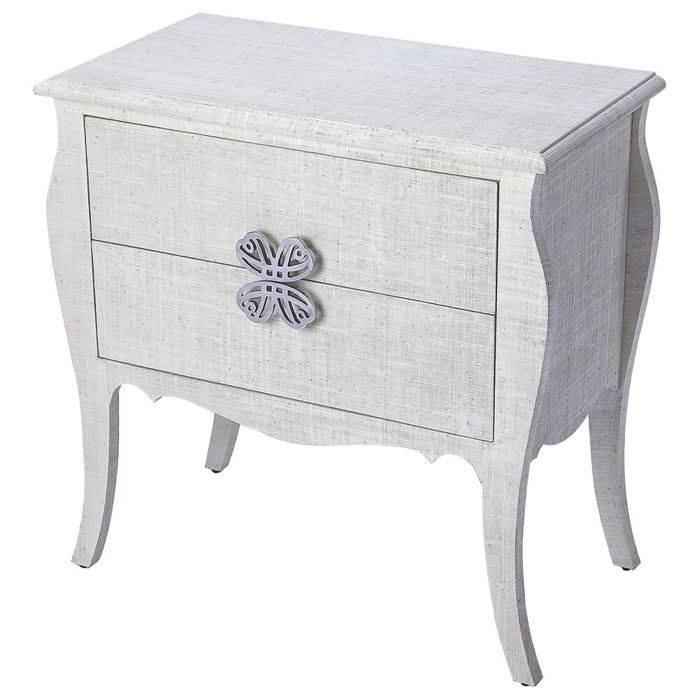 Butler Felicia Accent Chest in White Raffia, , large