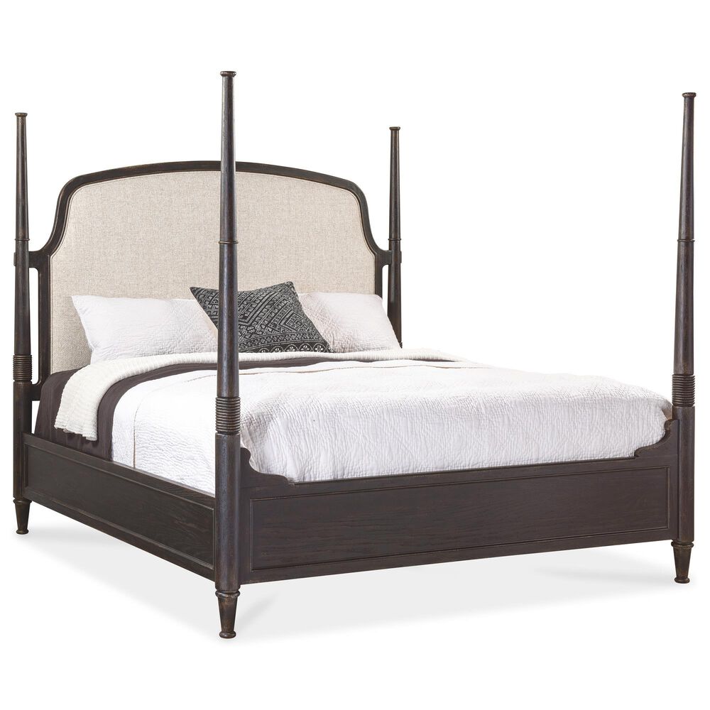 Hooker Furniture Americana 4-Piece King Bedroom Set in Black, , large