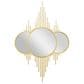 Maple and Jade Metal Geometric Wall Mirror in Gold, , large