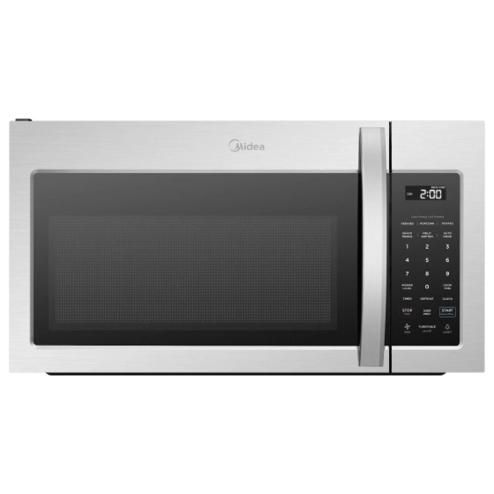 Midea 4-Piece Kitchen Package with 18.4 Cu. Ft. French Door Refrigerator and 6.3 Cu. Ft. 4-Element Freestanding Electric Range in Stainless Steel, , large