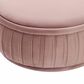 Tov Furniture Rylee Accent Ottoman in Mauve Velvet, , large