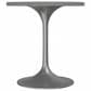 Leisuremod LeisureMod Verve Collection 27 Round Dining Table, Brushed Gold Base with Laminated White Marbleized Top, , large