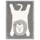 Balta Rugs Leone Lion 4"4" x 6" Grey Kids Area Rug, , large