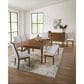 Ashley Lyncott Upholstered Dining Bench in Medium Brown, , large