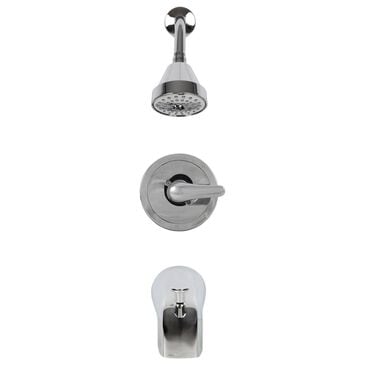 MS International 1-Handle 1-Spray Shower/Tub Faucet with Pressure Balance Valve in Polished Chrome, , large