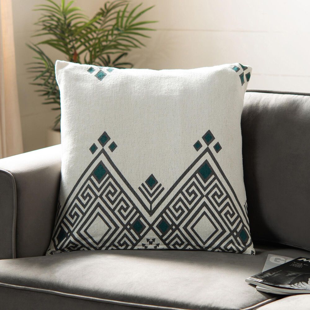 Safavieh Lancia 20" Pillow in Beige and Black, , large