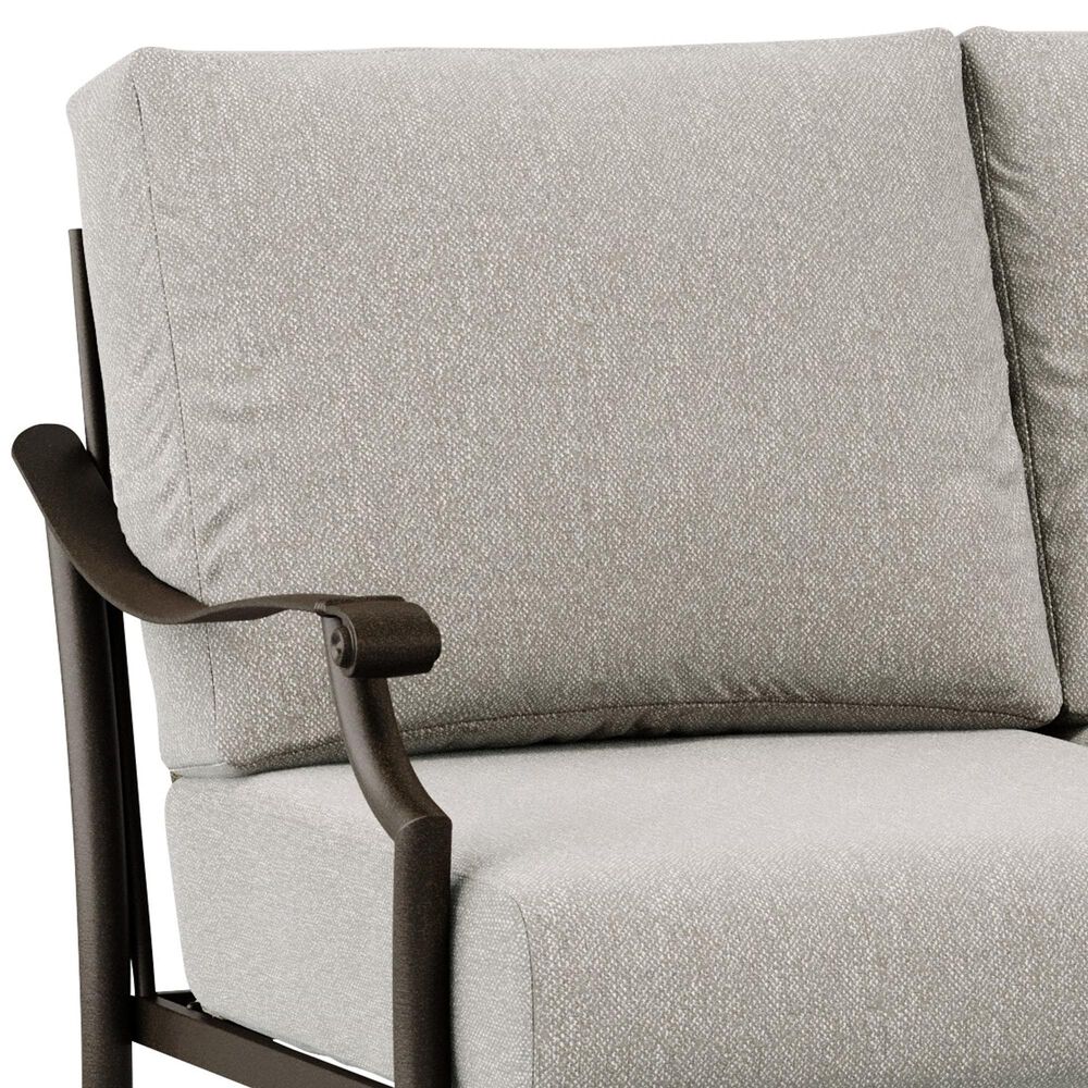 Tropitone Montreux Stationary Patio Sofa in Blue Point Flax, , large