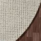 L&R Resources Criss Cross Beige and Ivory 8" Round Area Rug, , large