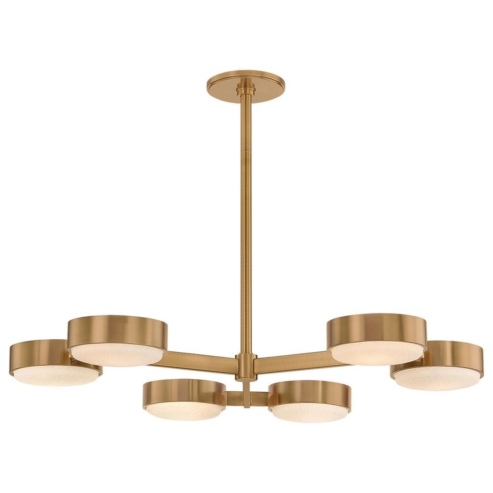 Troy Lighting Rory 6-Light Chandelier in Patina Brass, , large
