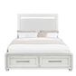 Sasha Lee 4-Piece Queen Storage Bedroom Set in Brushed White, , large