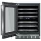 Thermador 24" Glass Door Wine Cooler with Masterpiece Handle Left Hinge in Stainless Steel, , large